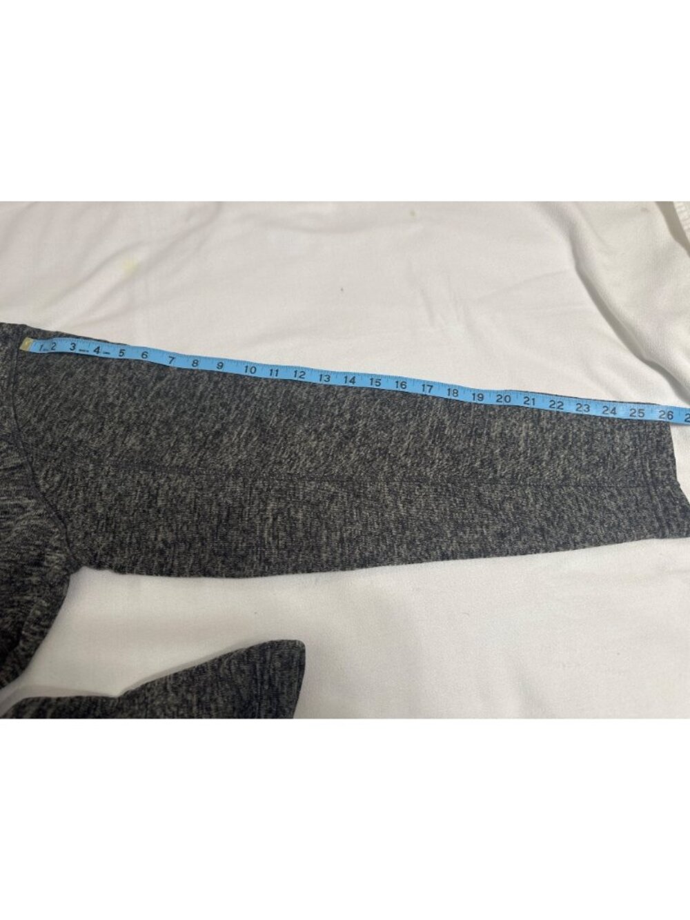 Eddie Bauer Mens Heathered Gray 1/4 Zip Sweater Fleece Pullover Large - Picture 8 of 9